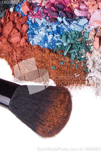 Image of set of multicolor crushed eyeshadows