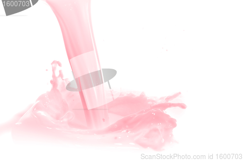 Image of strawberry milk splash