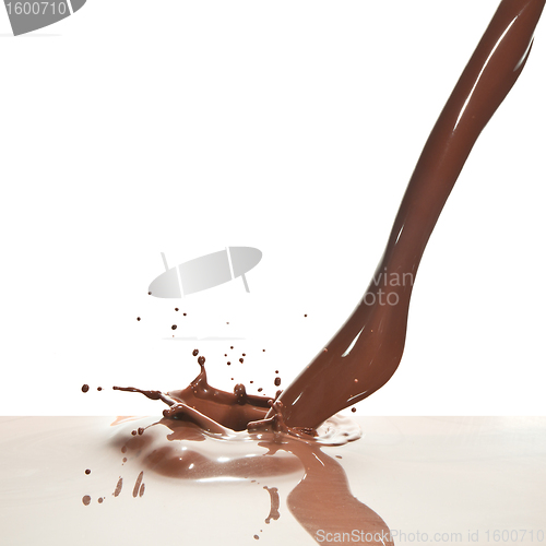 Image of pouring chocolate