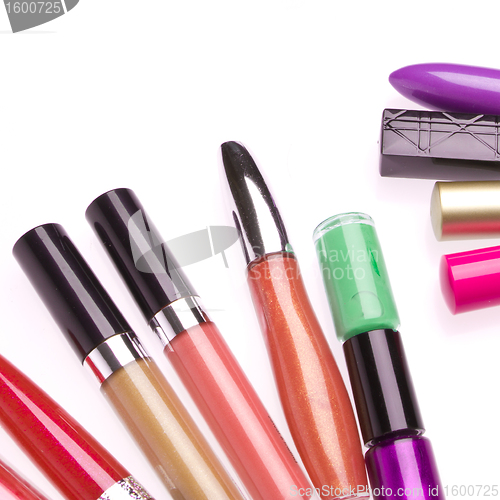 Image of mascara set isolated