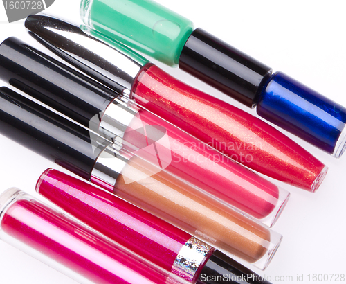 Image of mascara set isolated