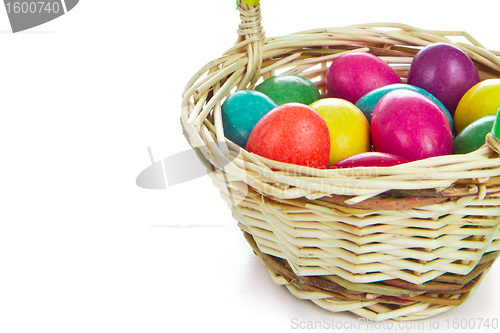 Image of easter eggs in basket