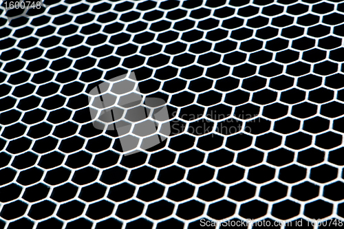 Image of abstract metallic grid