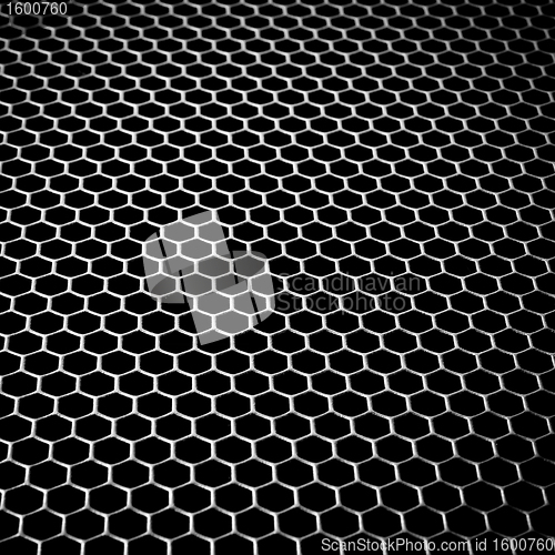 Image of abstract metallic grid