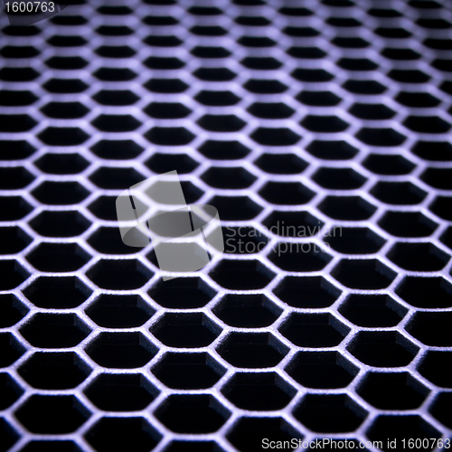 Image of abstract metallic grid