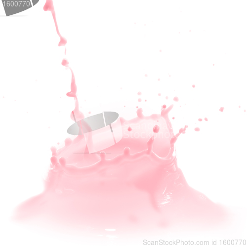Image of strawberry milk splash