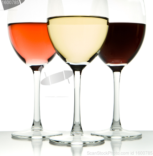 Image of three wine glasses