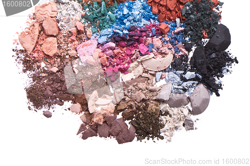 Image of set of multicolor crushed eyeshadows