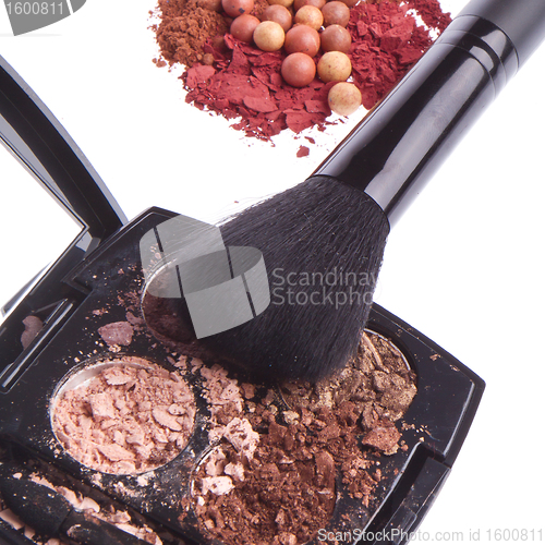 Image of crushed compact eyeshadows