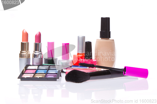 Image of set of cosmetic products