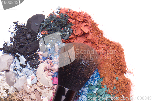 Image of set of multicolor crushed eyeshadows