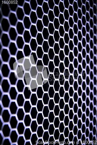 Image of abstract metallic grid