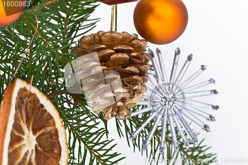 Image of Christmas tree decorated