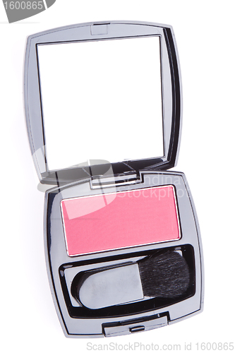 Image of compact blush with brush