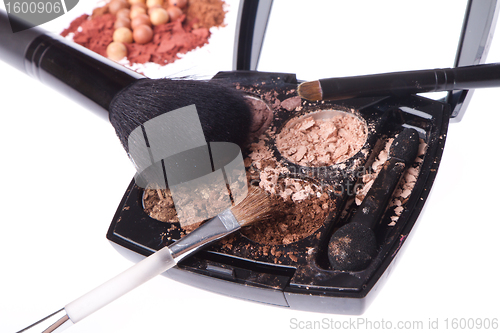 Image of crushed compact eyeshadows