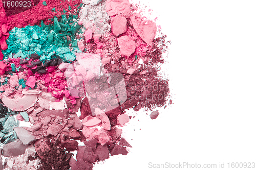 Image of set of multicolor crushed eyeshadows