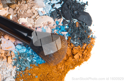 Image of set of multicolor crushed eyeshadows