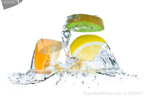 Image of fruit splashing