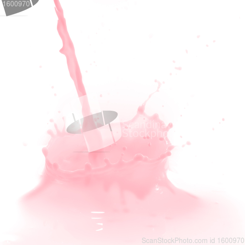 Image of strawberry milk splash