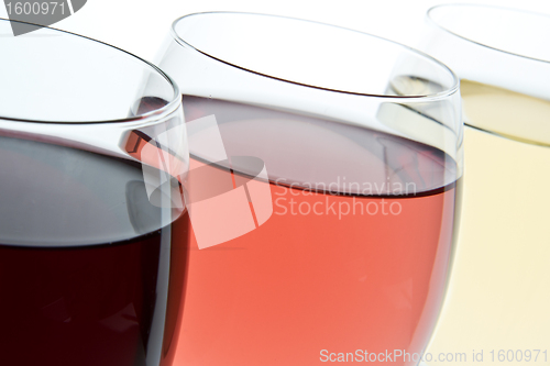 Image of three wine glasses