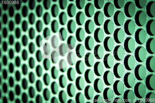 Image of abstract metallic grid