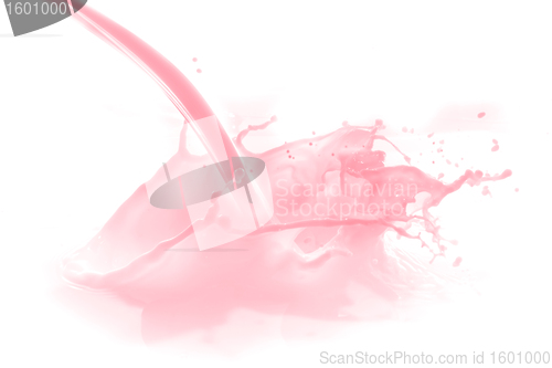 Image of strawberry milk splash