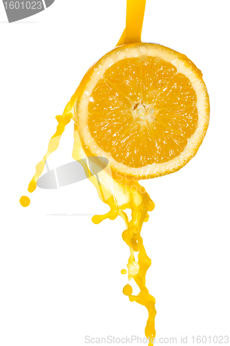 Image of orange juice splash