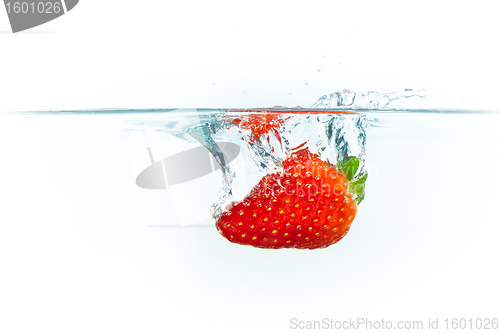 Image of strawberry in the water