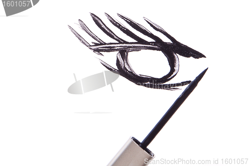Image of black mascara stroke