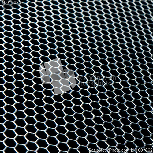 Image of abstract metallic grid