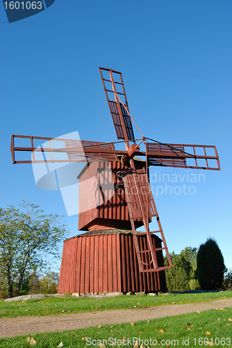 Image of Small Red Windmill