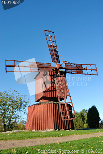 Image of Small Red Windmill