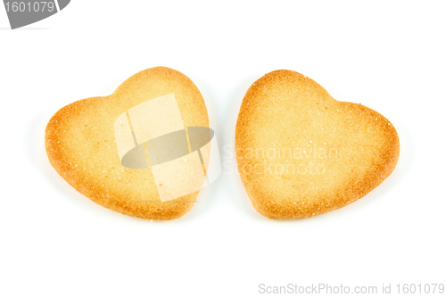 Image of two hearts cookie