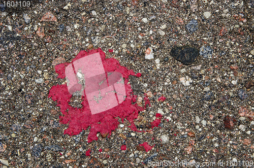 Image of Background of grunge stone asphalt road closeup 