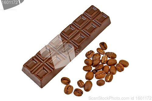 Image of Chocolate with coffee beans