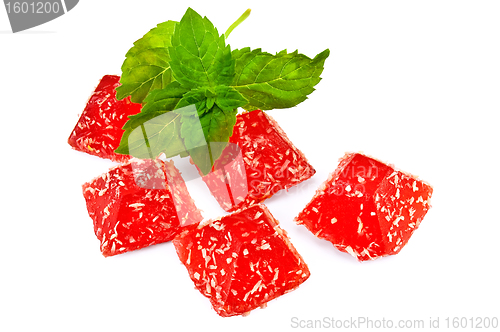 Image of Jelly red with mint