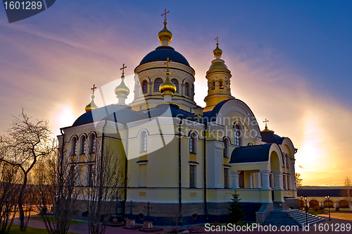 Image of Temple of Simeon the Righteous at sunset