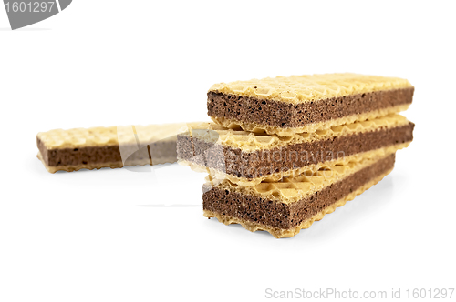 Image of Waffles with a porous chocolate 