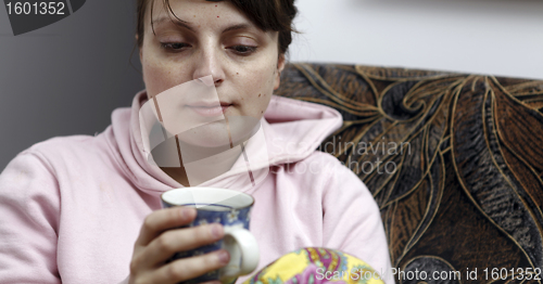 Image of Woman with cofee