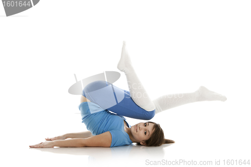 Image of Image of a girl practicing yoga 