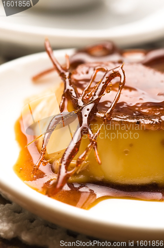 Image of Delicious creme caramel dessert 