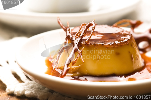 Image of Delicious creme caramel dessert 