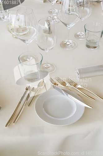 Image of Table at luxury restaurant