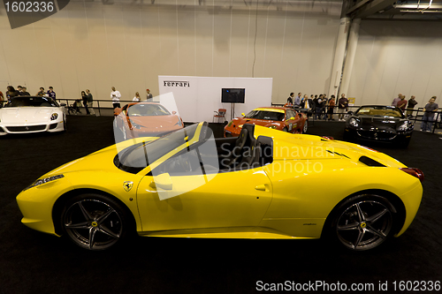 Image of Yellow Ferrari Spider