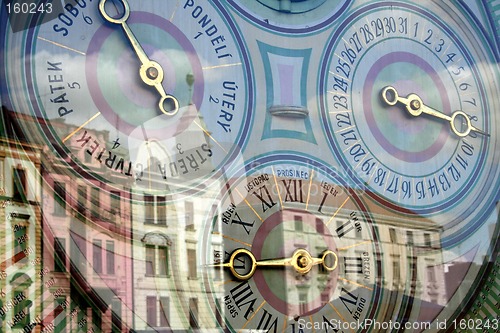 Image of Medieval town & astronomical clock