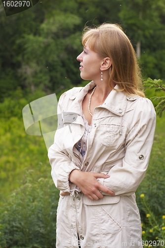 Image of Pretty girl in park