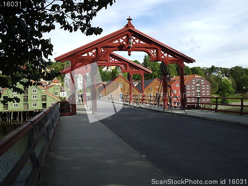 Image of The old bridge in Trondheim