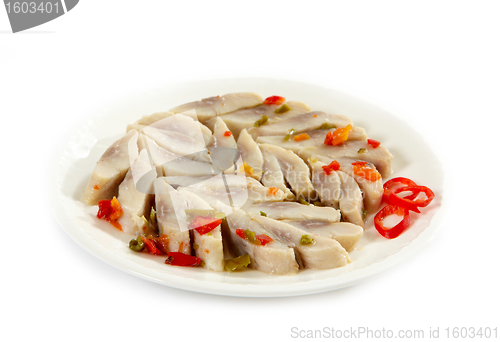 Image of marinated herring with paprika