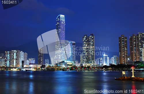 Image of Tsuen Wan in Hong Kong at night