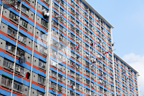 Image of public apartment block in Hong Kong